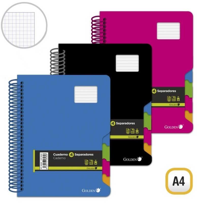 BLOC  5MM A4 160 HOJAS TAPA FORRADA + SEPARADORES