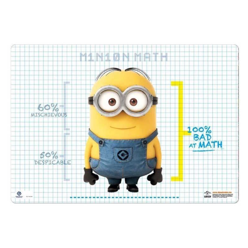 VADE SOBREMESA 50X35 MINIONS MATH