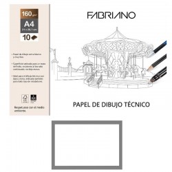 LAMINA DIBUJO A4 SIN RECUADRO PACK 10 TECNICO