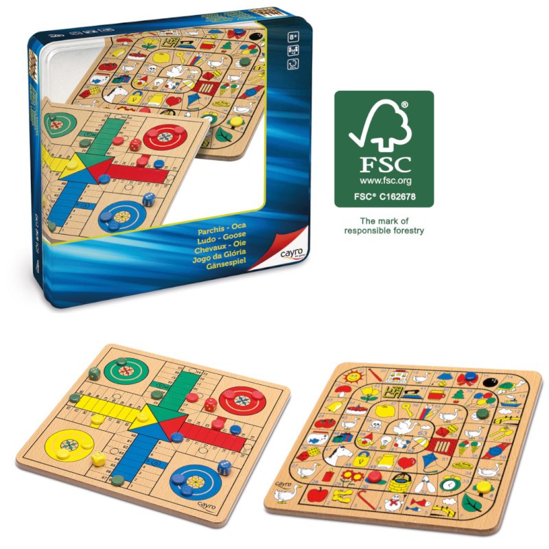 JUEGO PARCHIS OCA CAJA METAL 27CM