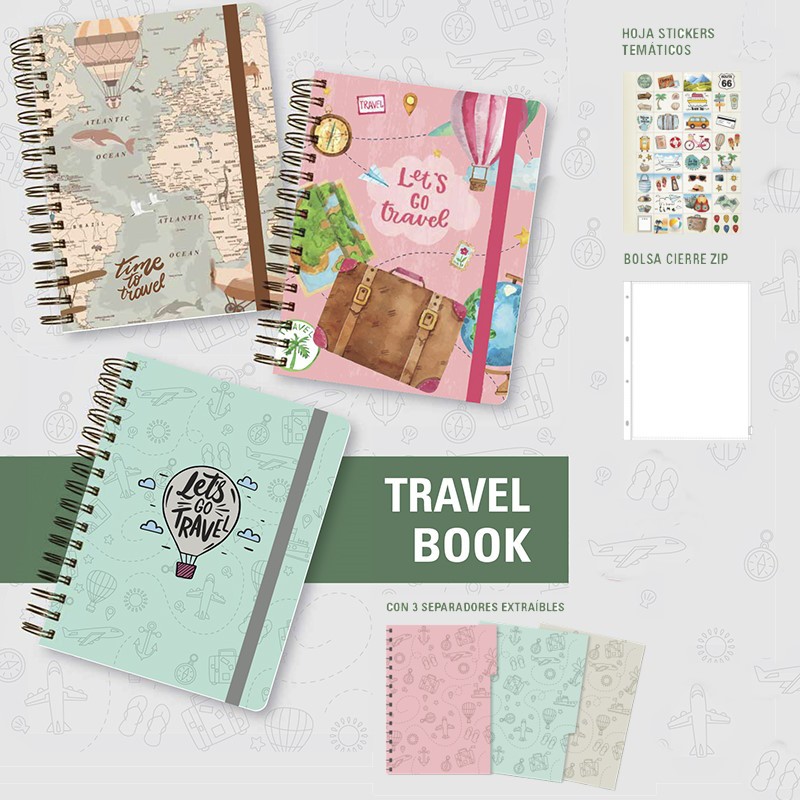 CUADERNO VIAJE TRAVEL BOOK A5