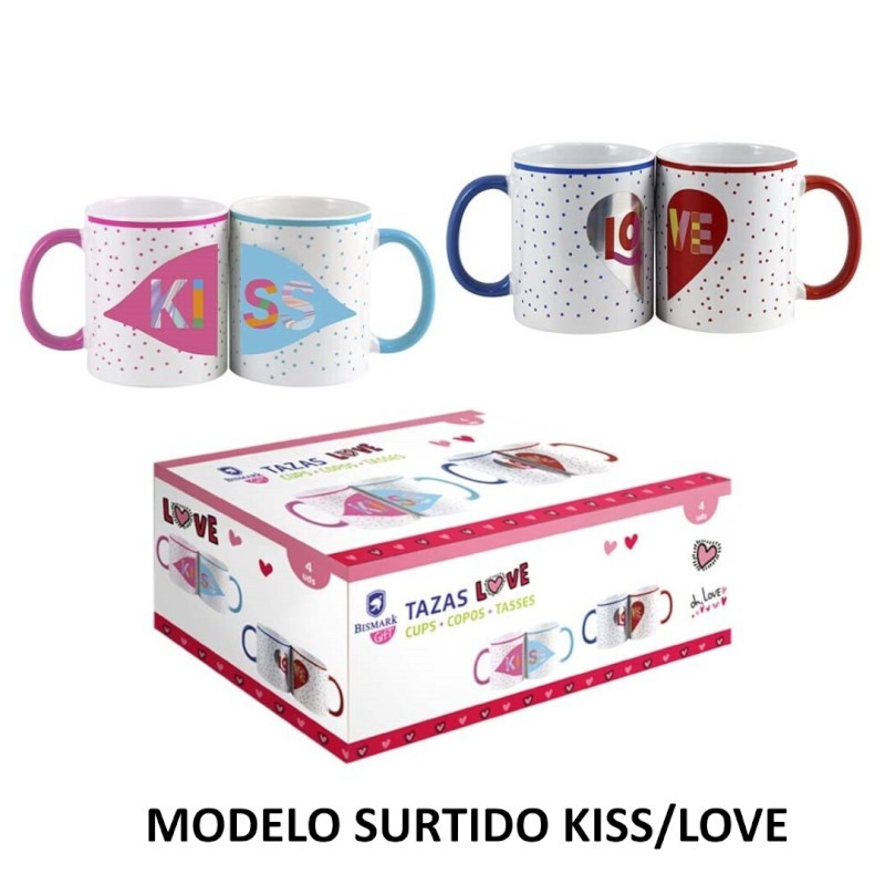 TAZA CERAMICA LOVE PACK 2 SURTIDO