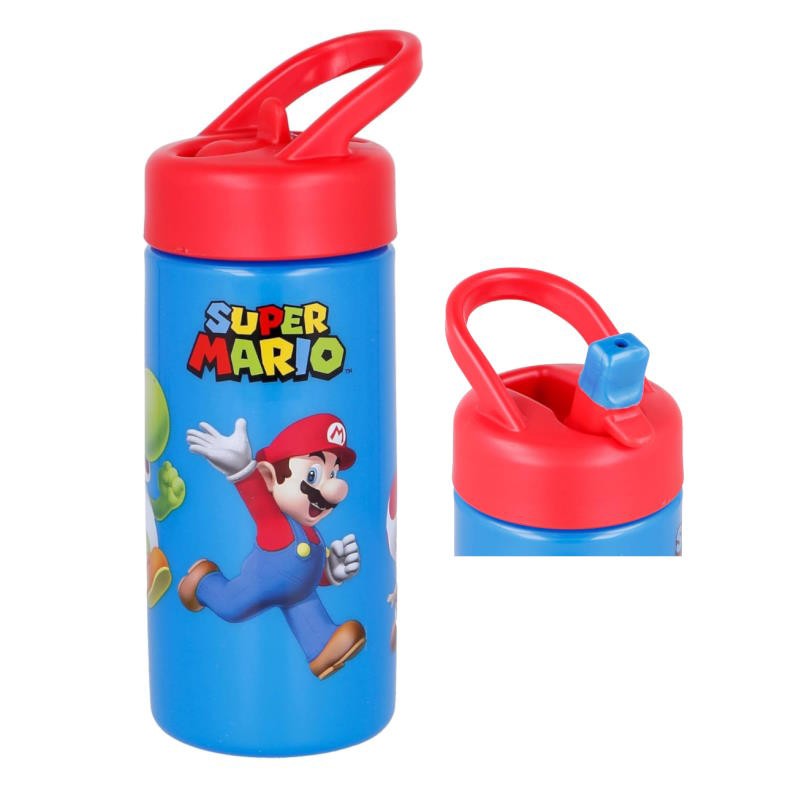 CANTIMPLORA BOTELLA PLASTICO 410ml SUPER MARIO