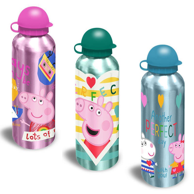 CANTIMPLORA BOTELLA ALUMINIO 500ml PEPPA PIG