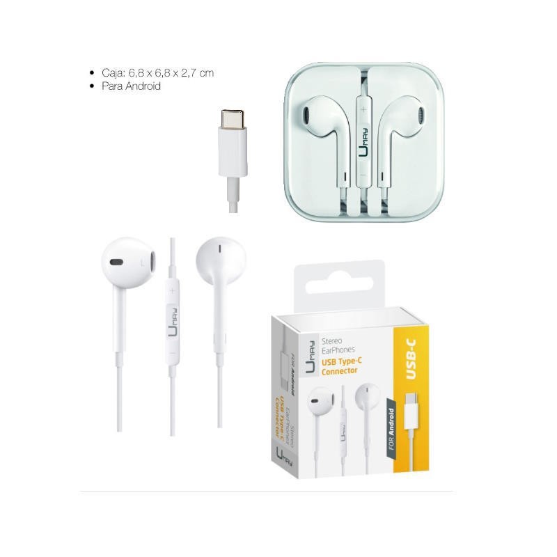 AURICULARES CABLE USB-C UMAY 331745