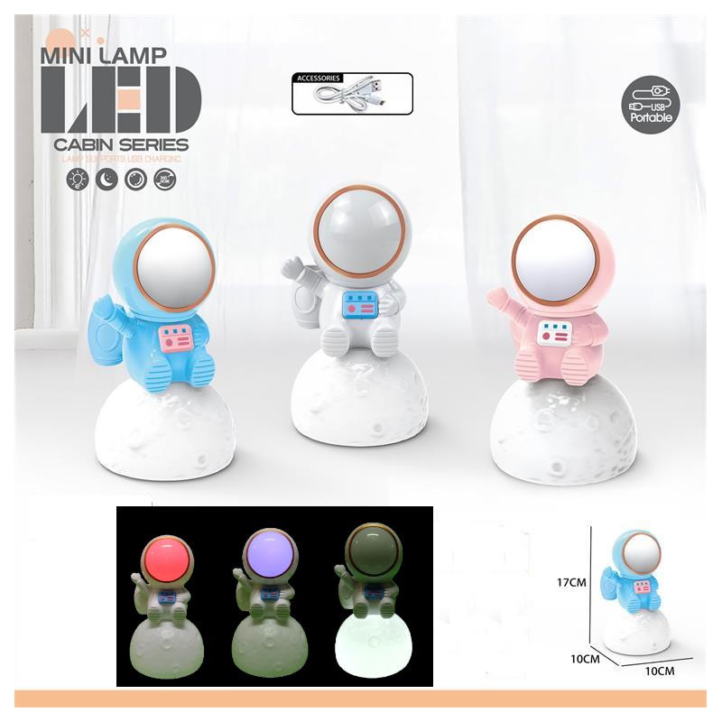 LAMPARA DECORACION QUITAMIEDOS ASTRONAUTA 17CM