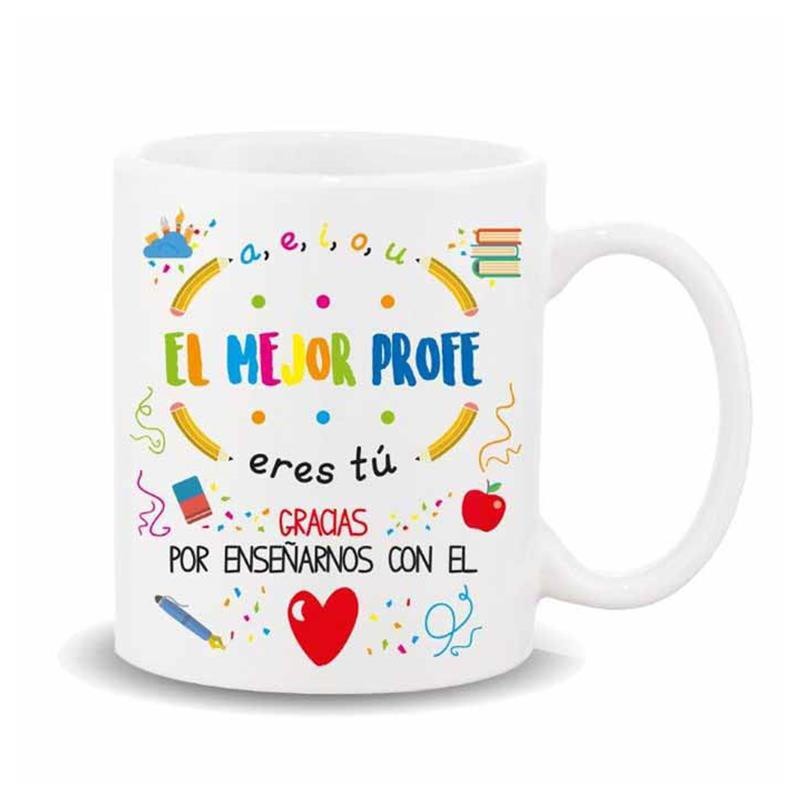 TAZA CERAMICA EL MEJOR PROFE ERES TU