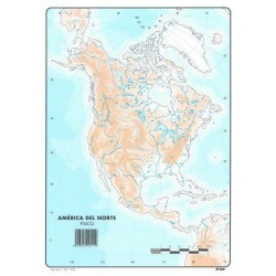 MAPA FISICO AMERICA DEL NORTE