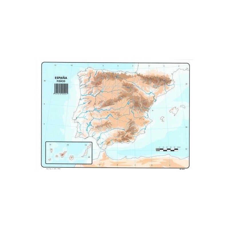 MAPA FISICO ESPAÑA