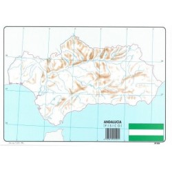 MAPA FISICO ANDALUCIA