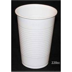 VASO PLASTICO 220cc PAQUETE 30 UNIDADES