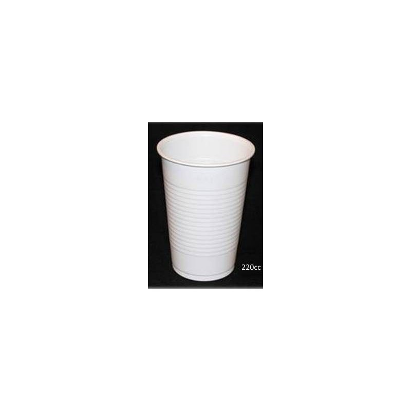 VASO PLASTICO 220cc PAQUETE 30 UNIDADES