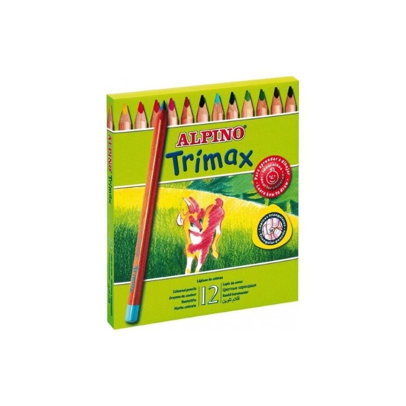 LAPIZ COLOR ALPINO TRIMAX 12 JUMBO