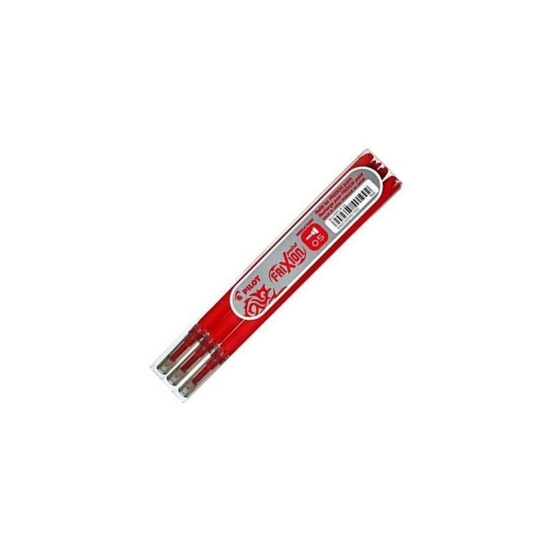 RECAMBIO BOLIGRAFO PILOT FRIXION BALL ROJO PACK 3