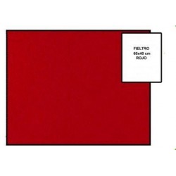 FIELTRO 3,3mm ROJO 30X48 - Azarbe Educativos