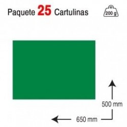 CARTULINA A2 PAQUETE 25...