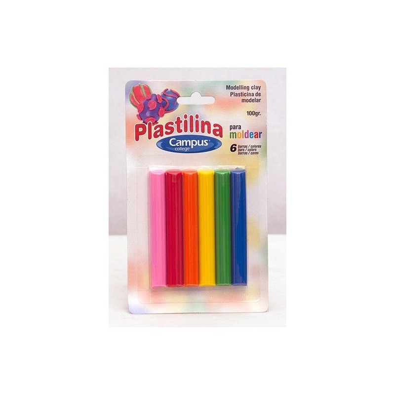 PLASTILINA BARRA SET 6 COLORES