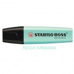 FLUORESCENTE STABILO  PASTEL TURQUESA