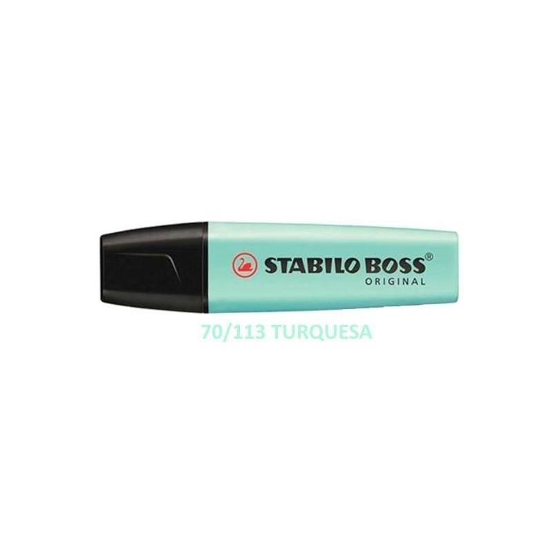 FLUORESCENTE STABILO  PASTEL TURQUESA