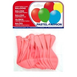 GLOBOS COLORES PAQUETE 20U ROSA