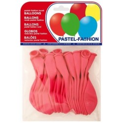 GLOBOS COLORES PAQUETE 20U FUCSIA