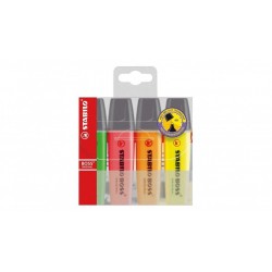 FLUORESCENTE STABILO PACK 4 COLORES