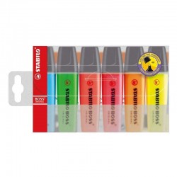 FLUORESCENTE STABILO PACK 6 COLORES