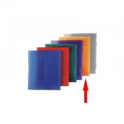 CARPETA GOMAS PLASTICO A5 B184 COLOR NARANJA