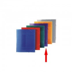 CARPETA GOMAS PLASTICO A5 B184 COLOR VIOLETA