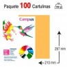 CARTULINA A4 COLOR CARNE PAQUETE 100