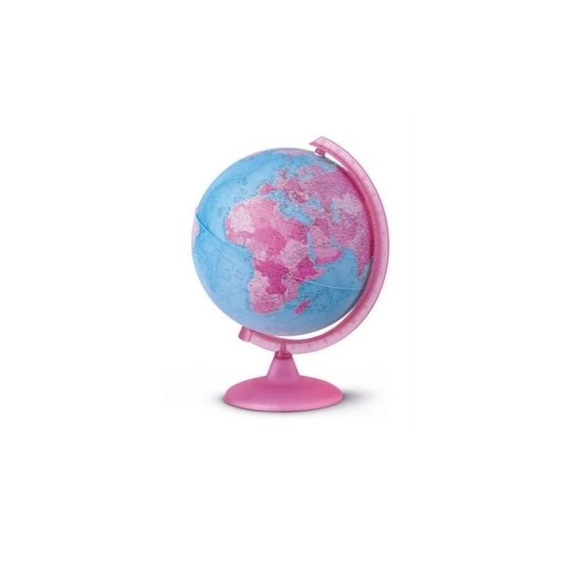 ESFERA MUNDO LUMINOSA 25CM ROSA