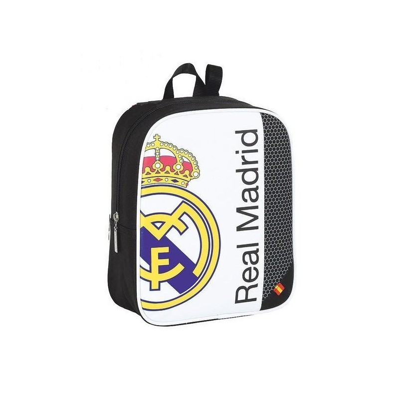 MOCHILA REAL MADRID BLANCO 27X22cm.