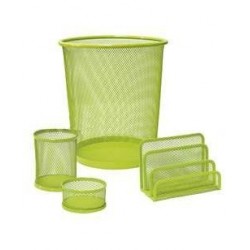 PAPELERA SET 4 PIEZAS PLUS VERDE